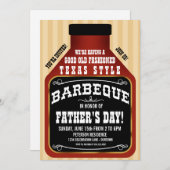 Invitations de Fête des pères barbecue de style Te (Devant / Derrière)