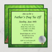 Invitations de Fête des pères sur mesure Tee Off e (Devant / Derrière)