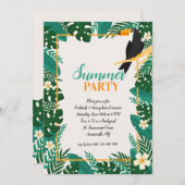 Invitations de fête d'été (Devant / Derrière)