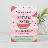 Invitations de fête d'été de Watermelon (Debout devant)