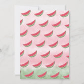 Invitations de fête d'été de Watermelon (Dos)
