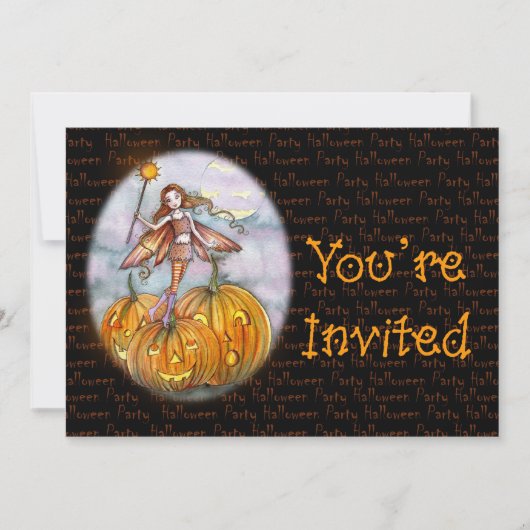 Invitations de fête d'Halloween (Devant)