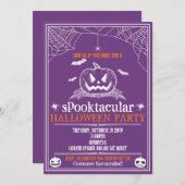 Invitations de fête d'Halloween (Devant / Derrière)