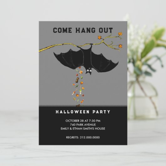 Invitations de fête d'Halloween (Debout devant)