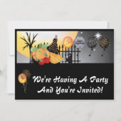 Invitations de fête d'Halloween (Devant)