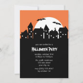 Invitations de fête d'Halloween (Devant)