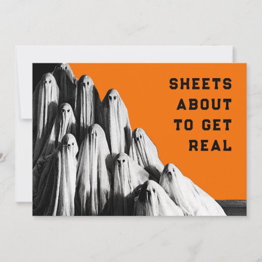 Invitations de fête d'Halloween (Devant)