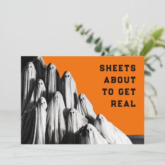 Invitations de fête d'Halloween (Debout devant)