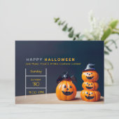 Invitations de fête d'Halloween (Debout devant)
