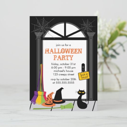 Invitations de fête d'Halloween (Debout devant)