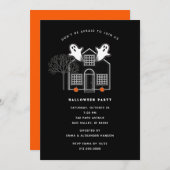 Invitations de fête d'Halloween (Devant / Derrière)