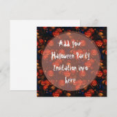 Invitations de fête d'Halloween (Devant / Derrière)
