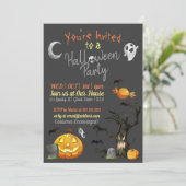 Invitations de fête d'Halloween (Debout devant)