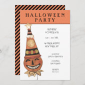 Invitations de fête d'Halloween (Devant / Derrière)