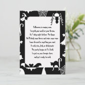 Invitations de fête d'Halloween (Debout devant)