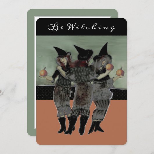 Invitations de fête d'Halloween (Devant / Derrière)