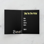 Invitations de fête d'Halloween Cartes de momie pe (Intérieur)