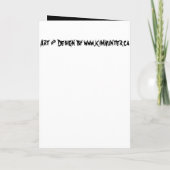 Invitations de fête d'Halloween Cartes de momie pe (Dos)