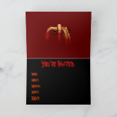 Invitations de fête d'Halloween Cartes d'horreur Z (Intérieur)