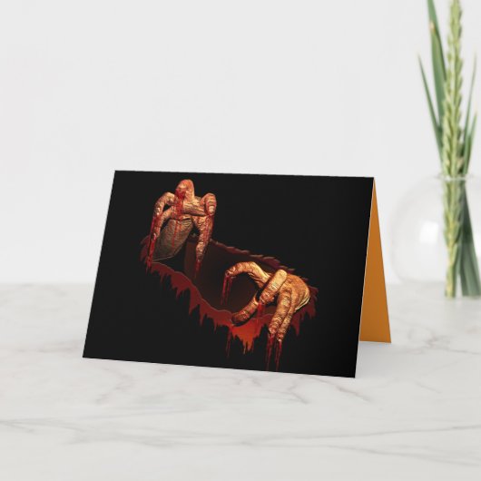 Invitations de fête d'Halloween Cartes d'horreur Z (Devant)