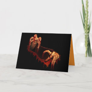 Invitations de fête d'Halloween Cartes d'horreur Z