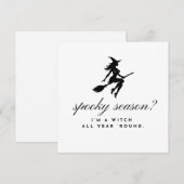 invitations de fête d'Halloween ensorcelées (Devant / Derrière)