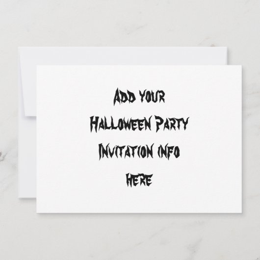 Invitations de fête d'Halloween Jack o lanternes (Dos)