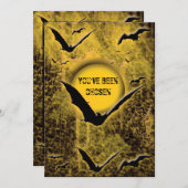 Invitations de fête d'Halloween - modèle de person (Devant / Derrière)