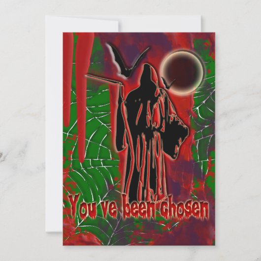 Invitations de fête d'Halloween - modèle de person (Devant)