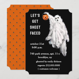 Invitations de fête d'Halloween pour adultes