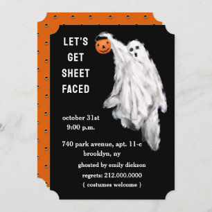 Invitations de fête d'Halloween pour adultes