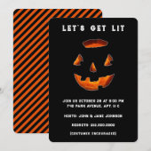 Invitations de fête d'Halloween pour adultes (Devant / Derrière)