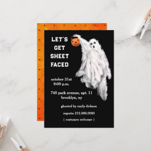 Invitations de fête d'Halloween pour adultes