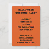 Invitations de fête d'Halloween pour adultes (Dos)