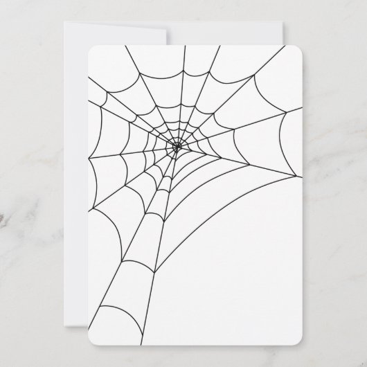 Invitations de fête d'Halloween Spiderweb (Dos)