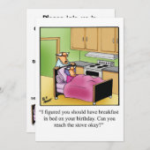 Invitations de fête d'Humour d'anniversaire "Spect (Devant / Derrière)