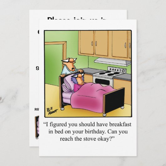 Invitations de fête d'Humour d'anniversaire "Spect (Devant / Derrière)