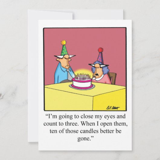 Invitations de fête d'Humour d'anniversaire "Spect (Devant)