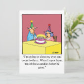 Invitations de fête d'Humour d'anniversaire "Spect (Debout devant)