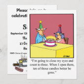 Invitations de fête d'Humour d'anniversaire "Spect (Devant / Derrière)