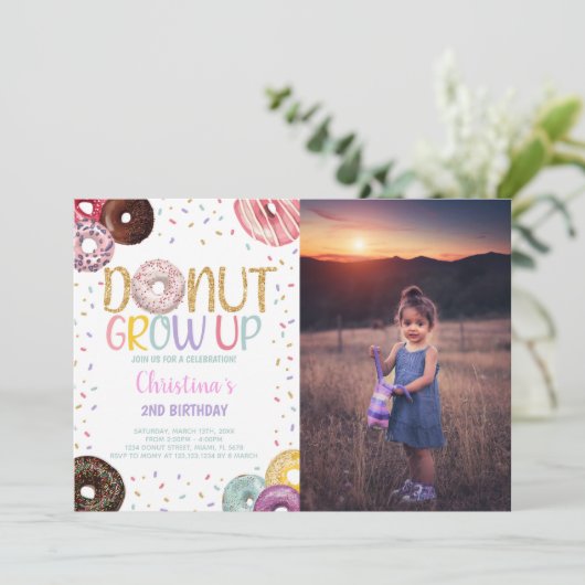 Invitations de fête douce pour enfants (Debout devant)