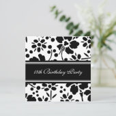 Invitations de fête du 18e anniversaire de la flor (Debout devant)