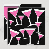 Invitations de fête du 21e anniversaire (Devant / Derrière)