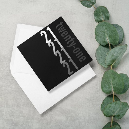 Invitations de fête du 21e anniversaire