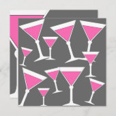 Invitations de fête du 21e anniversaire (Devant / Derrière)