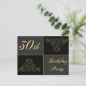 Invitations de fête du 30e anniversaire (Debout devant)