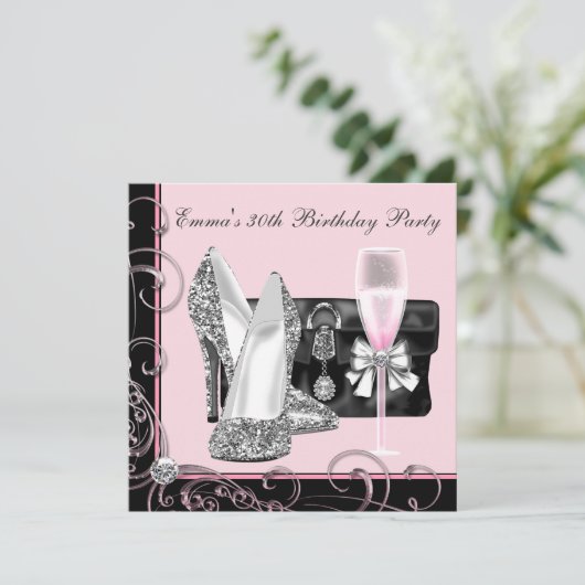 Invitations de Fête du 30e anniversaire des femmes (Debout devant)