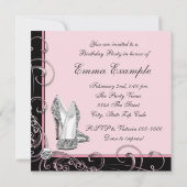 Invitations de Fête du 30e anniversaire des femmes (Dos)