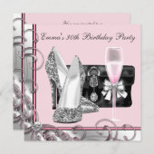 Invitations de Fête du 30e anniversaire des femmes (Devant / Derrière)