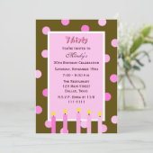 Invitations de fête du 30e anniversaire — Pois ros (Debout devant)